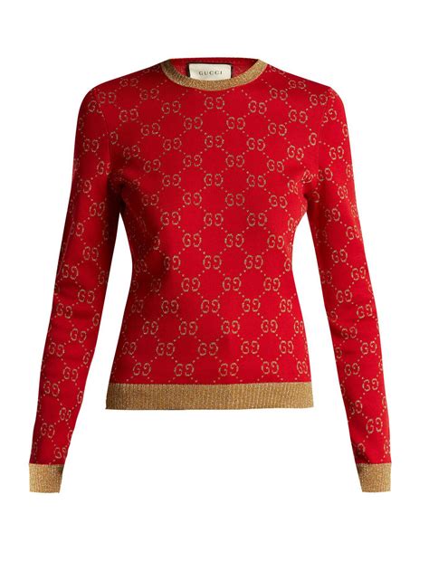 blue white red gucci sweater|red Gucci sweater women's.